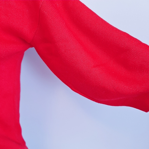 🅱️🅾️G🅾️ Red cotton knits short sleeves top - Picture 6 of 6